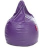 Classic XXXL Bean Bag with Beans in Purple Colour