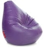 Classic XXXL Bean Bag with Beans in Purple Colour