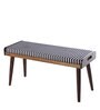 Classic Sheesham Wood Bench in Walnut Finish