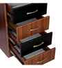 Classic Black And Walnut Dual Tone Workstation Desk