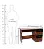Classic Black And Walnut Dual Tone Workstation Desk