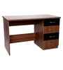 Classic Black And Walnut Dual Tone Workstation Desk