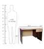 Classic Brown And Oak Dual Tone Workstation Desk With Storage