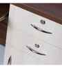 Classic Brown And White Colour Dual Tone Workstation Desk With Storage