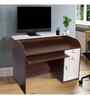 Classic Brown And White Colour Dual Tone Workstation Desk With Storage
