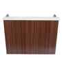 Classic Brown And White Colour Dual Tone Workstation Desk With Storage