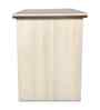 Classic Brown And White Dual Tone Workstation Desk With Textured Veneer Finish