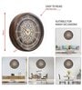 Classic Brown Plastic Wall Clock