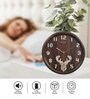 Classic Brown Plastic Wall Clock