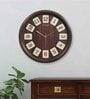 Classic Brown Plastic Wall Clock