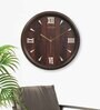 Classic Brown Plastic Wall Clock