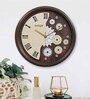 Classic Brown Plastic Wall Clock