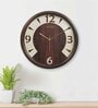 Classic Brown Plastic Wall Clock