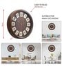 Classic Brown Plastic Wall Clock