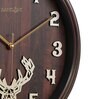 Classic Brown Plastic Wall Clock