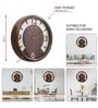 Classic Brown Plastic Wall Clock