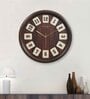Classic Brown Plastic Wall Clock