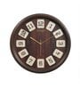 Classic Brown Plastic Wall Clock
