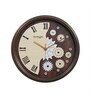 Classic Brown Plastic Wall Clock