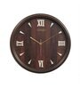 Classic Brown Plastic Wall Clock