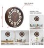Classic Brown Plastic Wall Clock