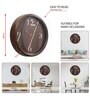 Classic Brown Plastic Wall Clock