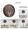 Classic Brown Plastic Wall Clock