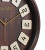 Classic Brown Plastic Wall Clock