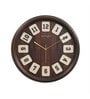 Classic Brown Plastic Wall Clock