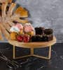 Classic Brown Solid Wood Cake Stand