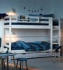Classic Solid Wood Bunk Bed in White Finish