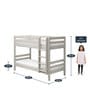 Classic Solid Wood Bunk Bed in White Finish