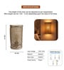 Classic Cane Webbing Sheet Wall Light in Beige Colour