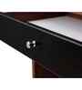 Classic Caramel Oak Colour Dual Tone Workstation Desk With Textured Veneer Finish