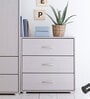 Classic Solid Wood  Chest Of Drawers in Grey Colour