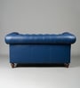 Classic Chesterfield  Leather 2 Seater Sofa In Blue Colour