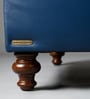 Classic Chesterfield  Leather 2 Seater Sofa In Blue Colour