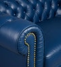 Classic Chesterfield  Leather 2 Seater Sofa In Blue Colour