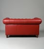 Classic Chesterfield Leather 2 Seater Sofa In Red Colour Classic Chesterfield Leather 2 Seater Sofa In Red Colour