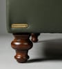 Classic Chesterfield Leather 2 Seater Sofa In Olive Green Colour