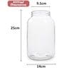 Classic Collection 3 Ltr Round Shape Glass Storage Jar with Plastic Lid