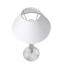 Classic Cubist Chrome Lamp With White Cone Shade