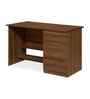 Classic Dark Walnut Colour Workstation Desk With Veneer Finish