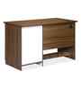 Classic Dark Walnut Colour Workstation Desk With Veneer Finish