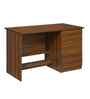 Classic Dark Walnut Colour Workstation Desk With Veneer Finish