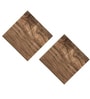Classic Designer Wooden Stands Wall Mounted Shelf Set of Two