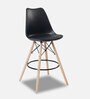 Oreo Full Back Bar Stool in Black Colour