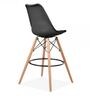 Oreo Full Back Bar Stool in Black Colour