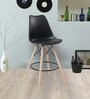 Oreo Full Back Bar Stool in Black Colour