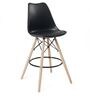 Oreo Full Back Bar Stool in Black Colour